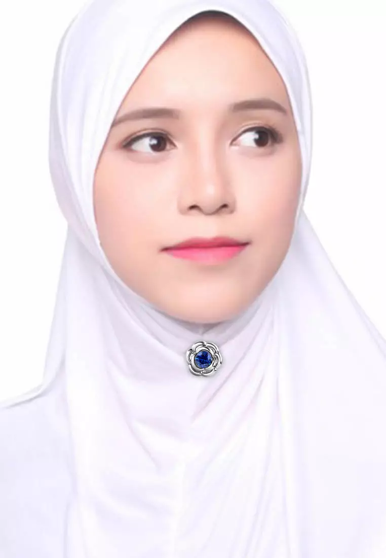 Buy Her Jewellery Her Jewellery Petunia Brooch (September, White Gold