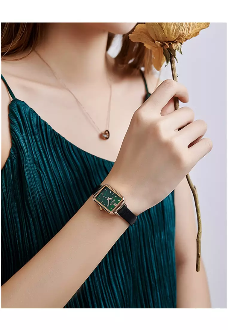 jam tangan wanita fashion bisnis mewah anti air tali kulit jam tangan cewek