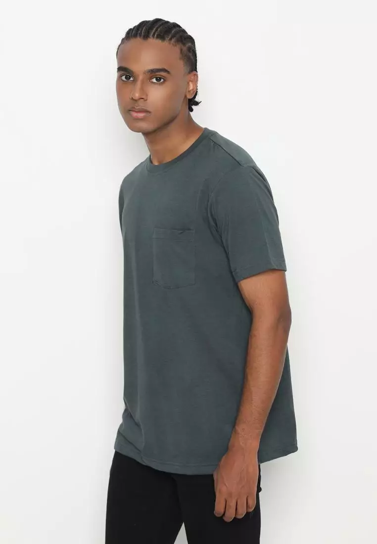 MATSUDA Kaos Polos Pocket T Shirt Cotton Chuo