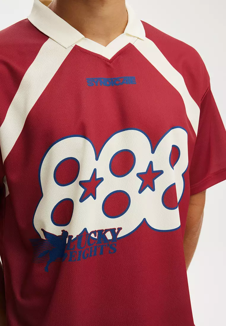 Cropped Sports Jersey Top