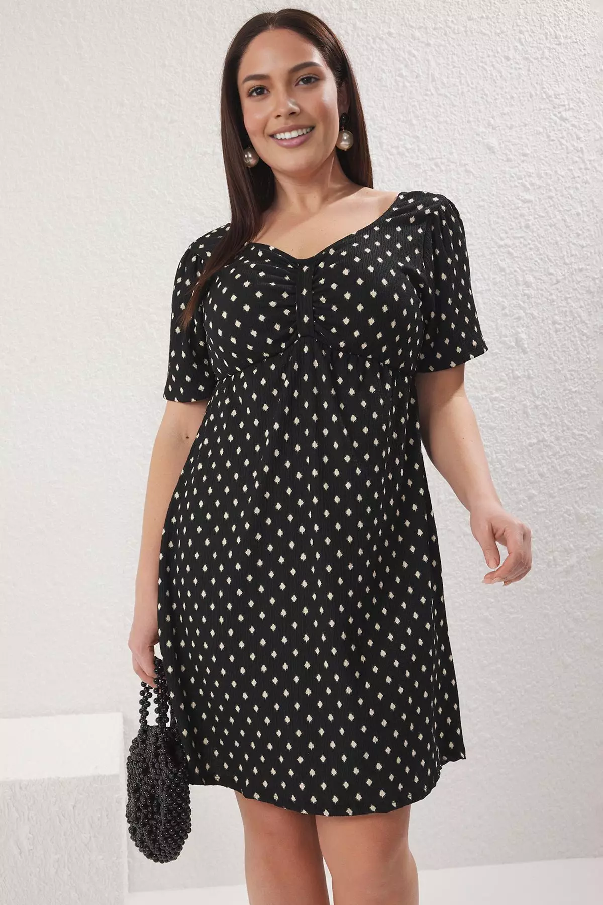 Plus Size A-Line Mini Dress