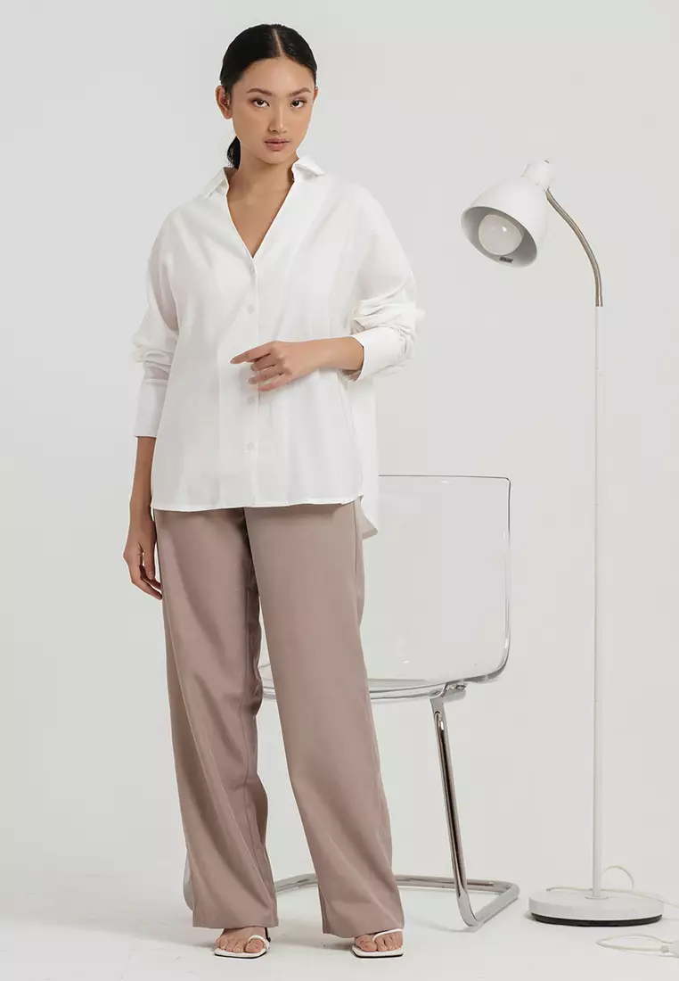 Bern Oversized Shirt in White