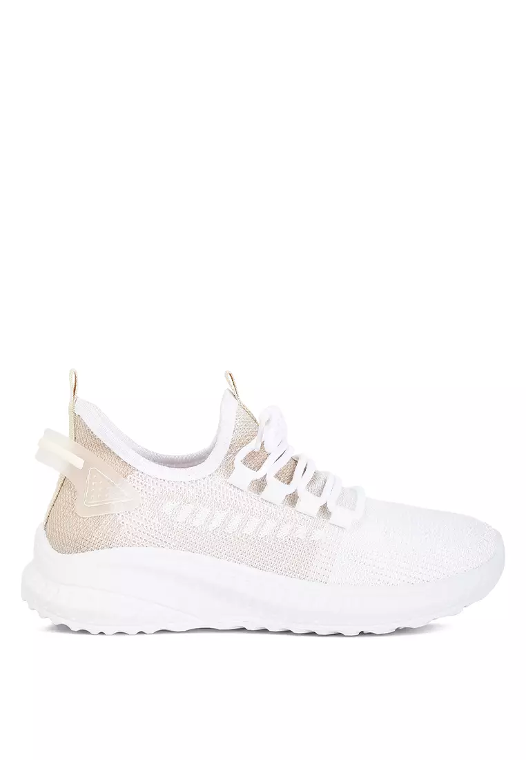 Discount on London Rag  shoes - SKU: Beige Knitted Chunky Sneakers