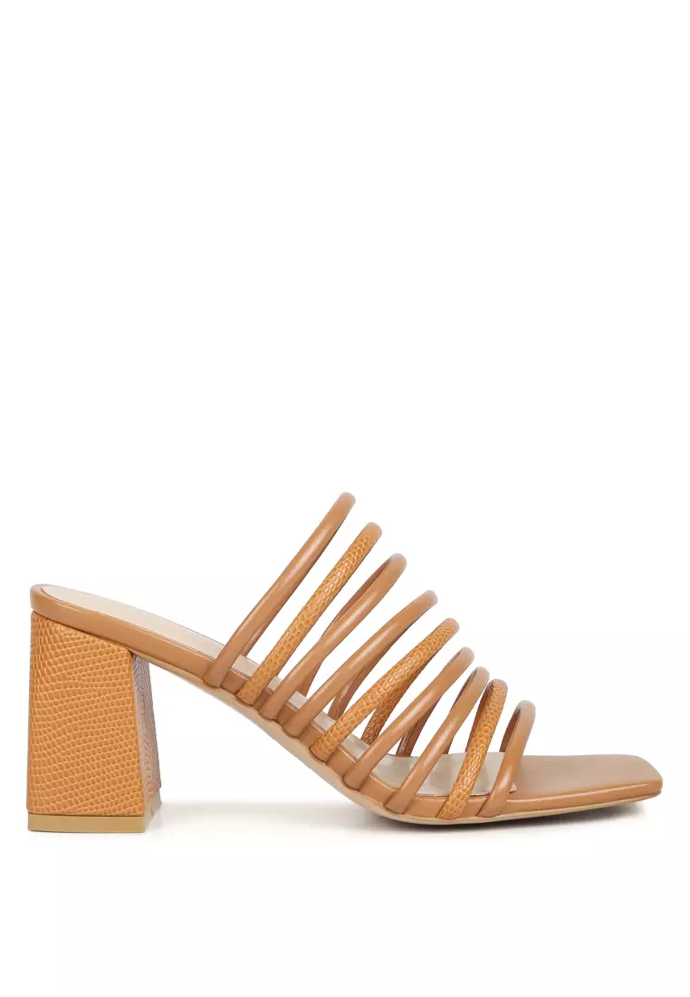 Discount on Rag & Co.  shoes - SKU: Strappy Slip On Sandals In Tan