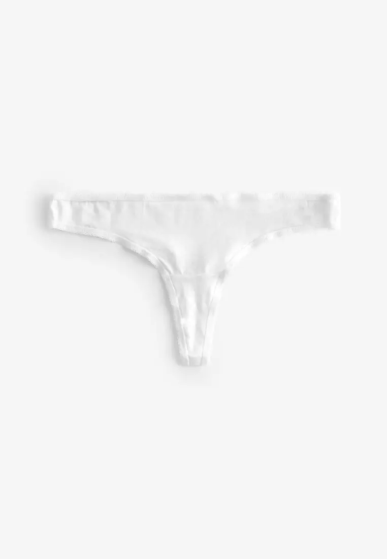 NEXT Cotton Blend Knickers 6 Pack-Thong 2024, Buy NEXT Online