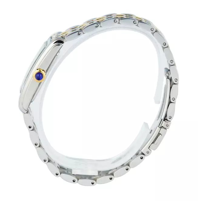 Jam Tangan Wanita Seiko Wanita SWR087 SWR087P1 Strap Stainless Steel Silver Gold Discover More Blue Dial Color Button Blue