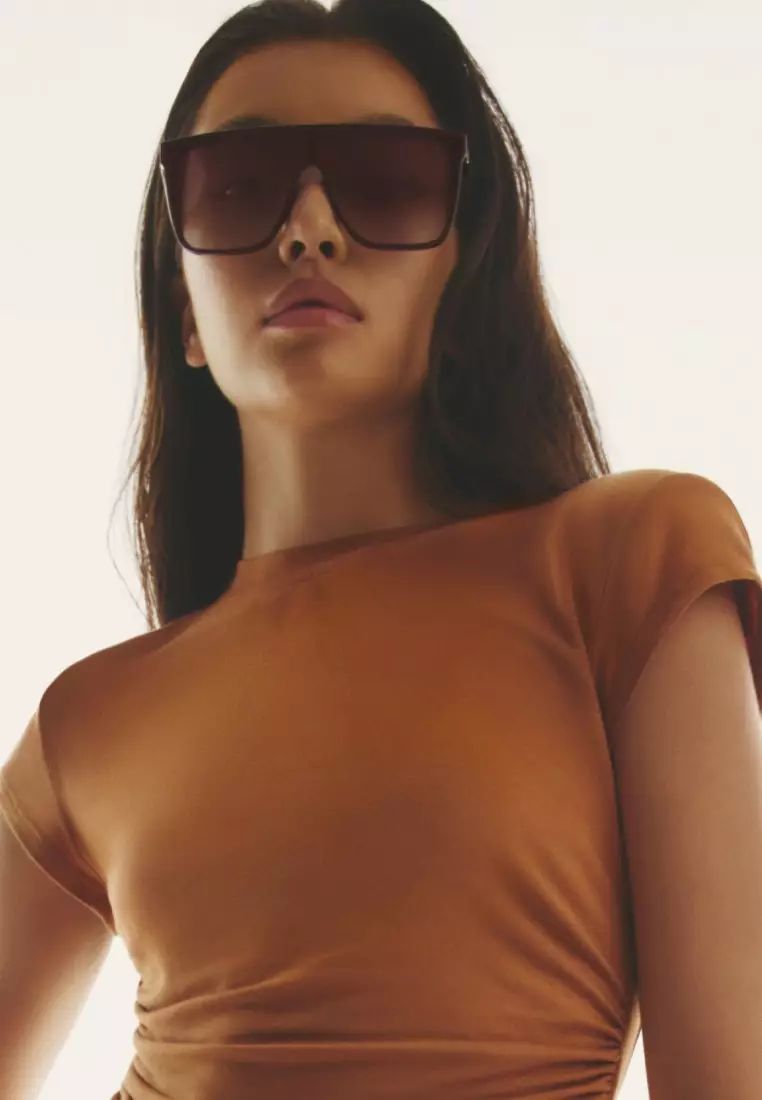 Quay Nightfall Medium Sunglasses (Espresso/Brown Fawn) Quay Nightfall Medium NO-NS-2197 Espresso / Brown Fawn Lenses main image 4