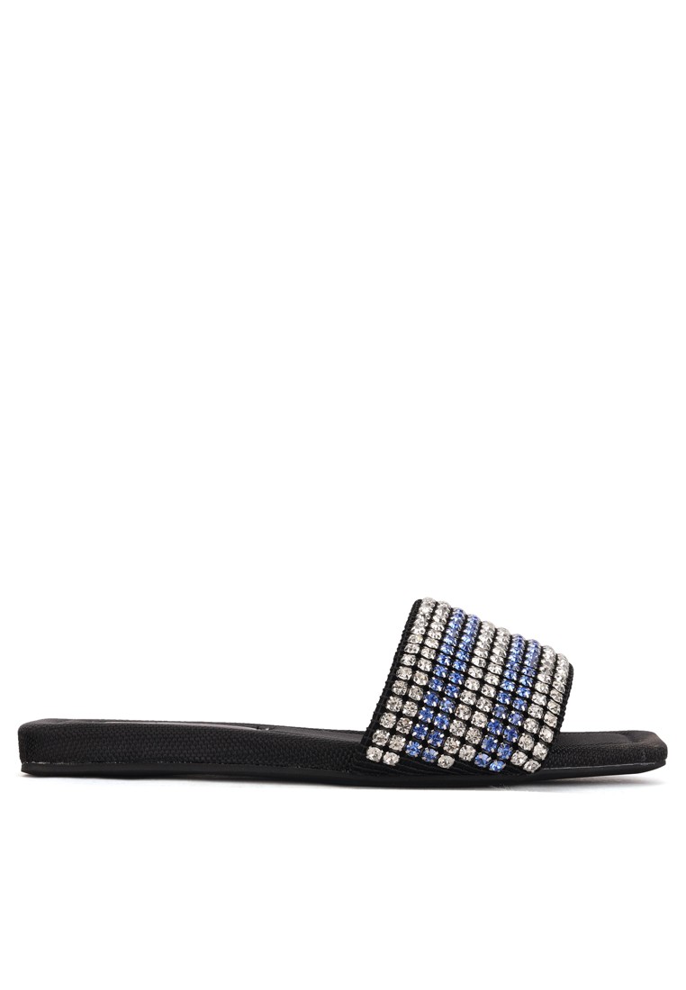 Rhinestone Textile Fabric Slipper XJ158-1