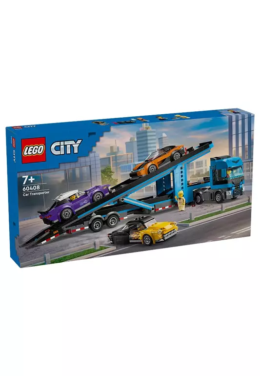 City 60408 Car Transporter Truck with Sports Cars, Age 7+, Building Blocks, 2024 (998pcs)