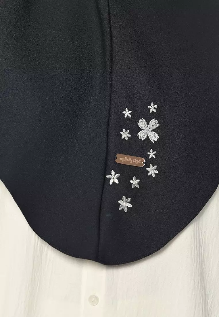 Bergo Azzura Embroidery Navy