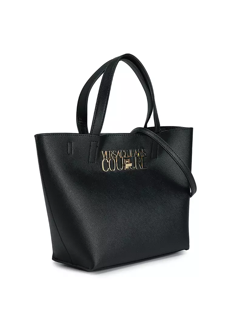 VERSACE JEANS COUTURE] ブラック Safety Buckle トートバッグ