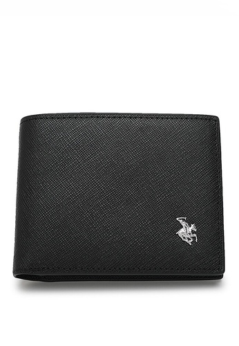 Swiss Polo black Genuine Leather RFID Short Wallet 086B8ACC7DDD3CGS_1