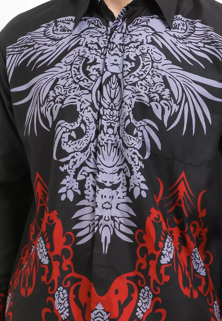 Adiwijaya Kemeja Batik Exclusive Premium Pria Casual Modern Lengan Panjang