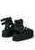 Rag & CO. black Gladiator Platform Leather Sandal Rag & Co X 78AFCSH6B8CC93GS_4