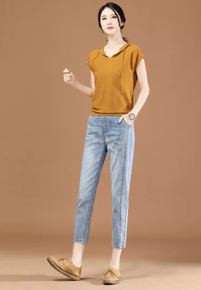 Blue Jeans Girls In Denim Buy A-IN GIRLS Denim Jeans With Elastic