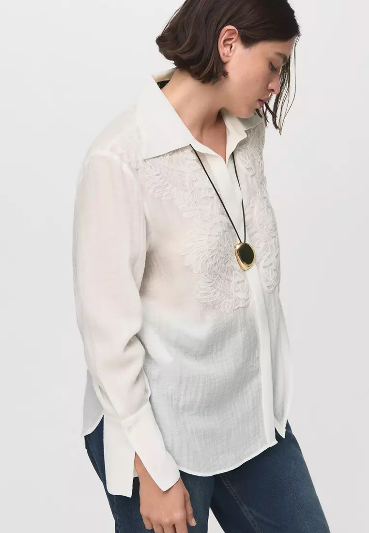 Lyocell Shirt with Patches