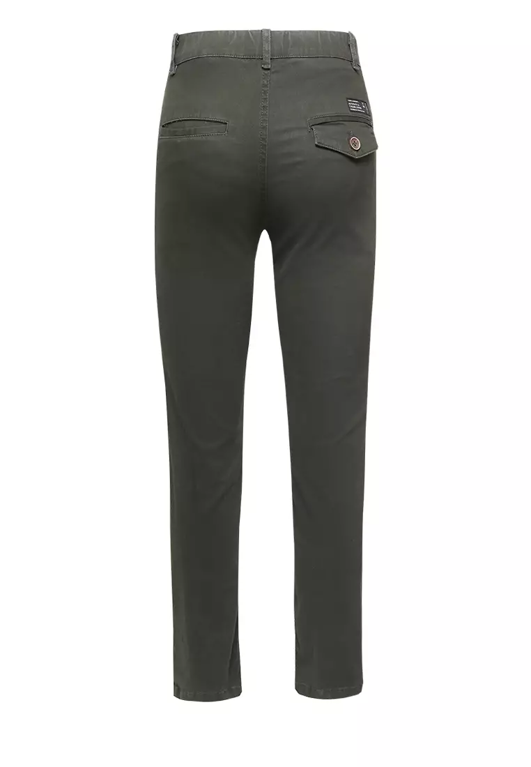 Pito Dito Boy Nikodemus Celana Panjang Katun Anak Hijau Army