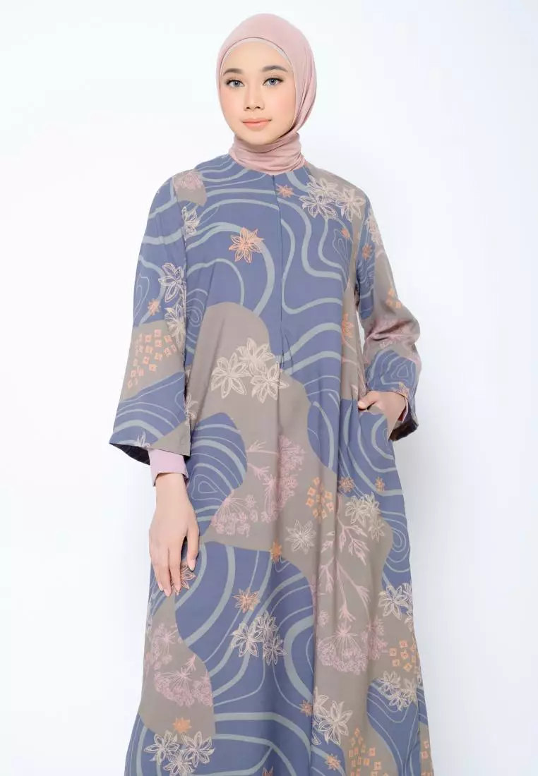 ZM Zaskia Mecca - Luny Dark Grey Gamis - Jelita Indonesia - Edisi Maluku
