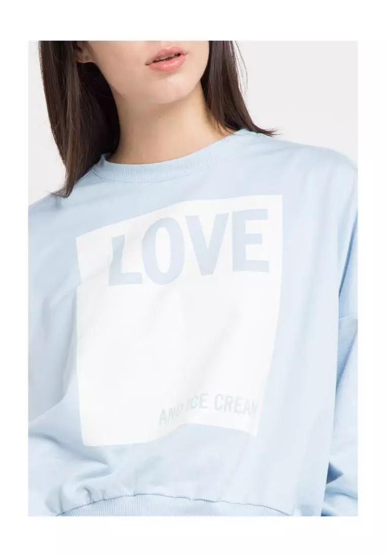 Sweater Wanita Cannes Baby Blue