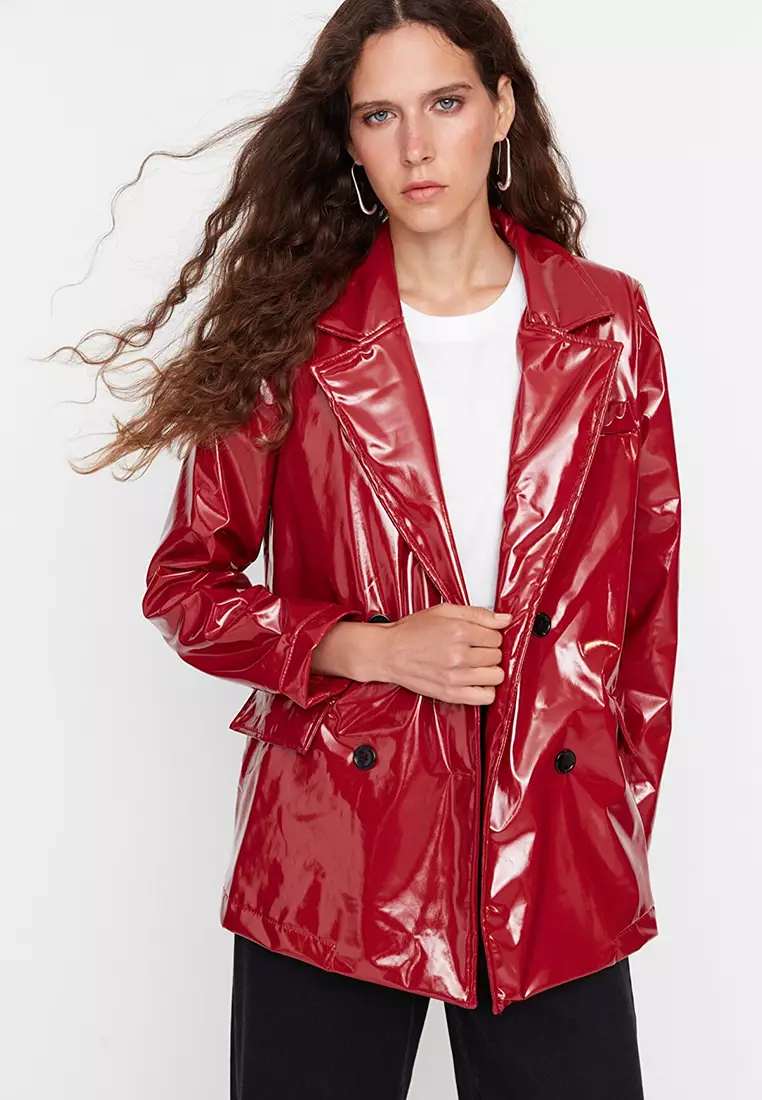 Red hot sale vinyl jacket