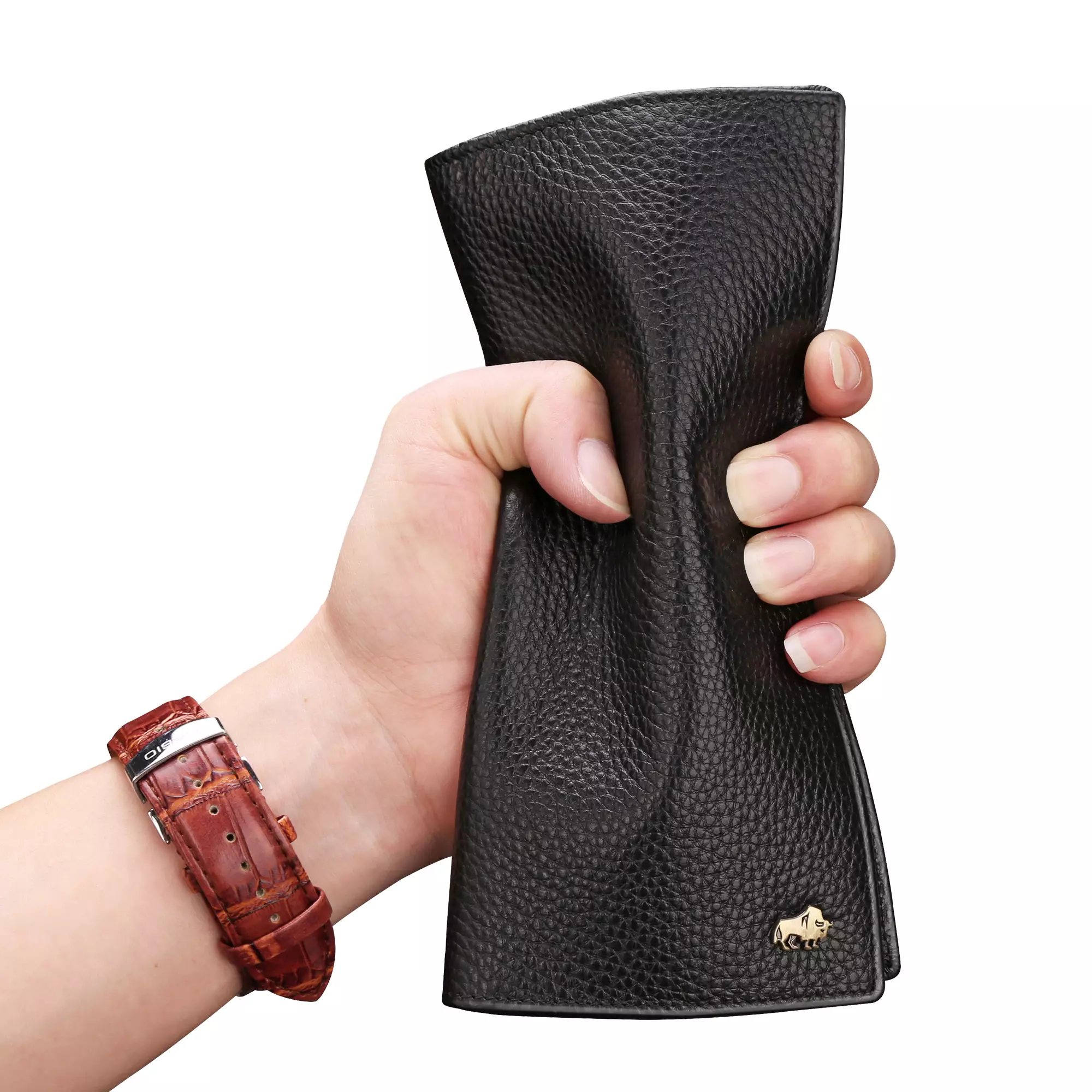 Bison Denim N4470 Dompet Panjang Pria Asli Kulit Sapi