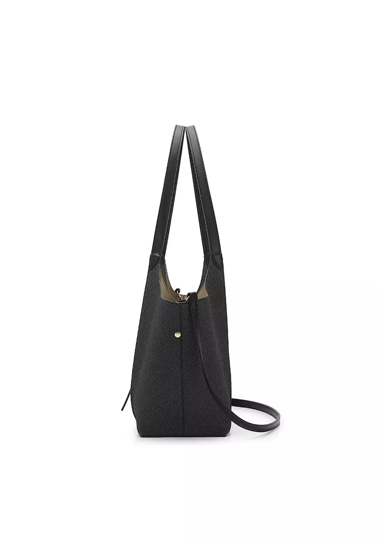 Women's Top Handle Bag / Sling Bag / Crossbody Bag / Shoulder Bag (Tas Tangan Wanita / Tas Selempang Wanita / Tas Bahu Wanita) - Hitam