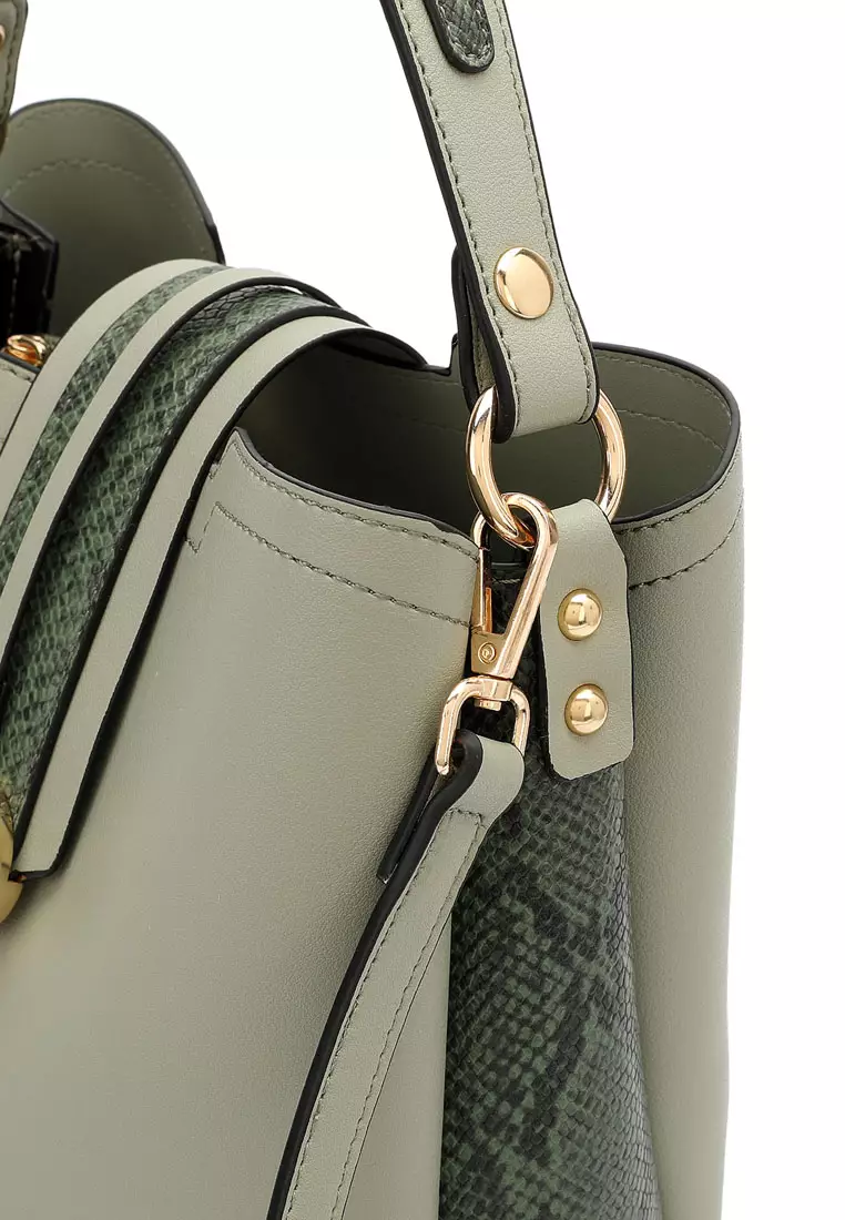 Top Handle Bag / Sling Bag / Crossbody Bag - Green