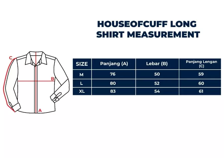 Houseofcuff Kemeja Pria Lengan Panjang Slim Fit Teracotta Merah Bata