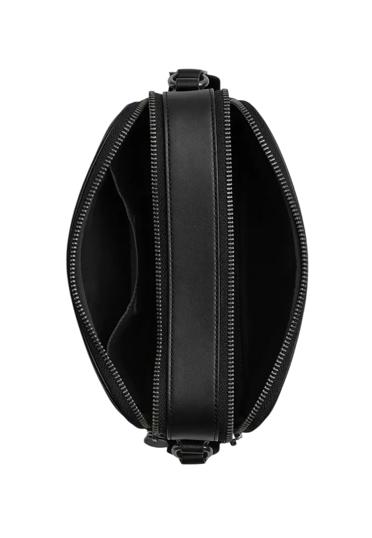 Mens Graham Crossbody Bag - Charcoal Black