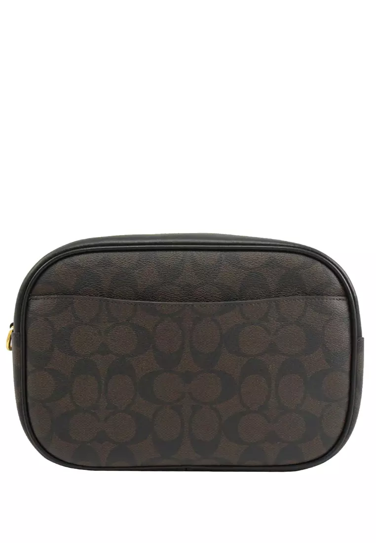 Jamie Camera Bag In Signature Canvas - Dark Brown