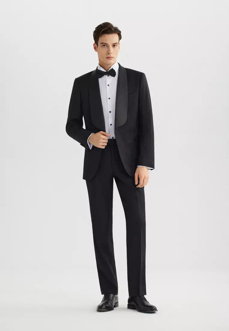 純羊毛套裝西裝外套