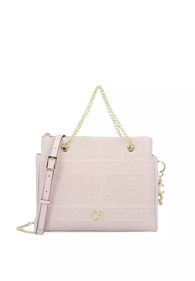 線上選購 Carlo Rino Carlo GEO Crossbody Bag - Beige | ZALORA 台灣