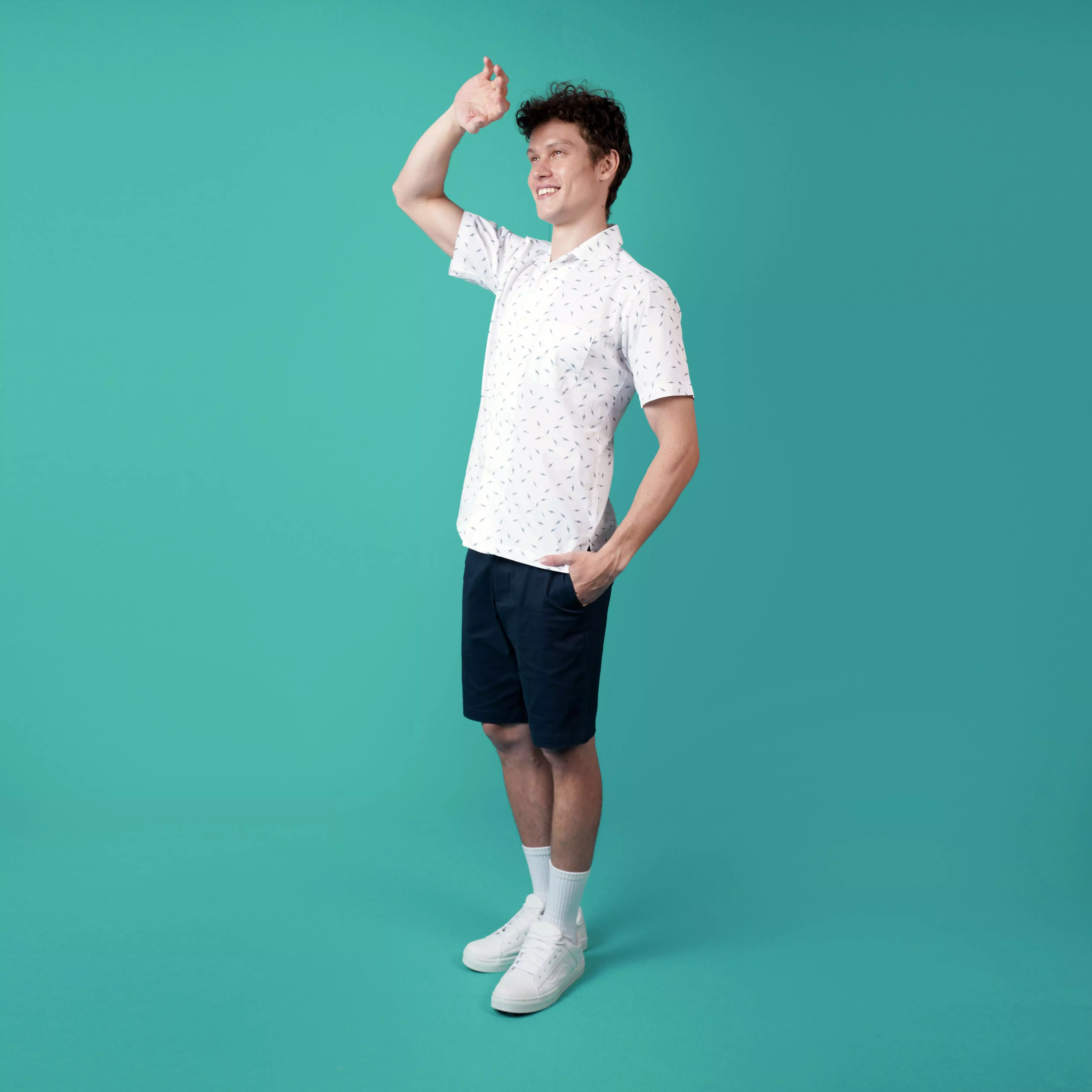 Ethan White - Short Casual Hawaiian Tove 13WH