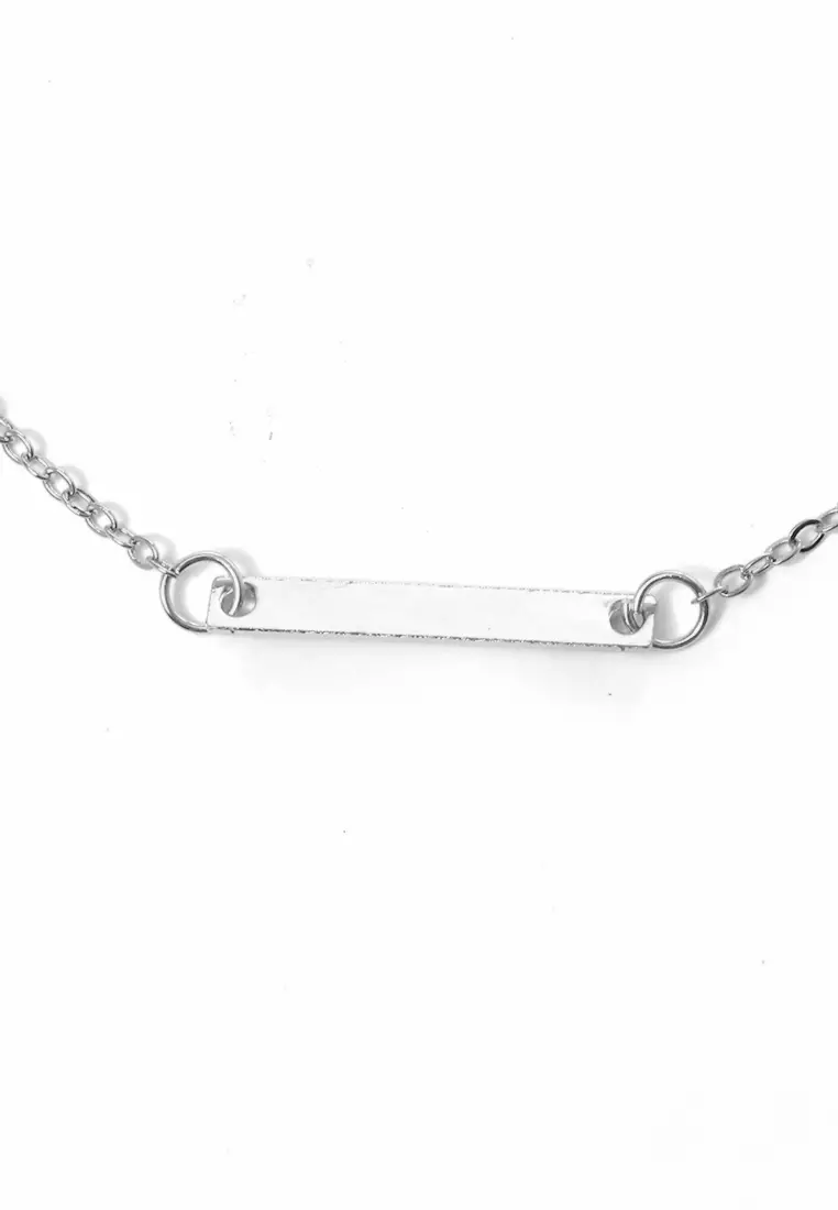 Gelang Kaki Pentagram Perhiasan Aksesoris Fashion Wanita Silver - 2