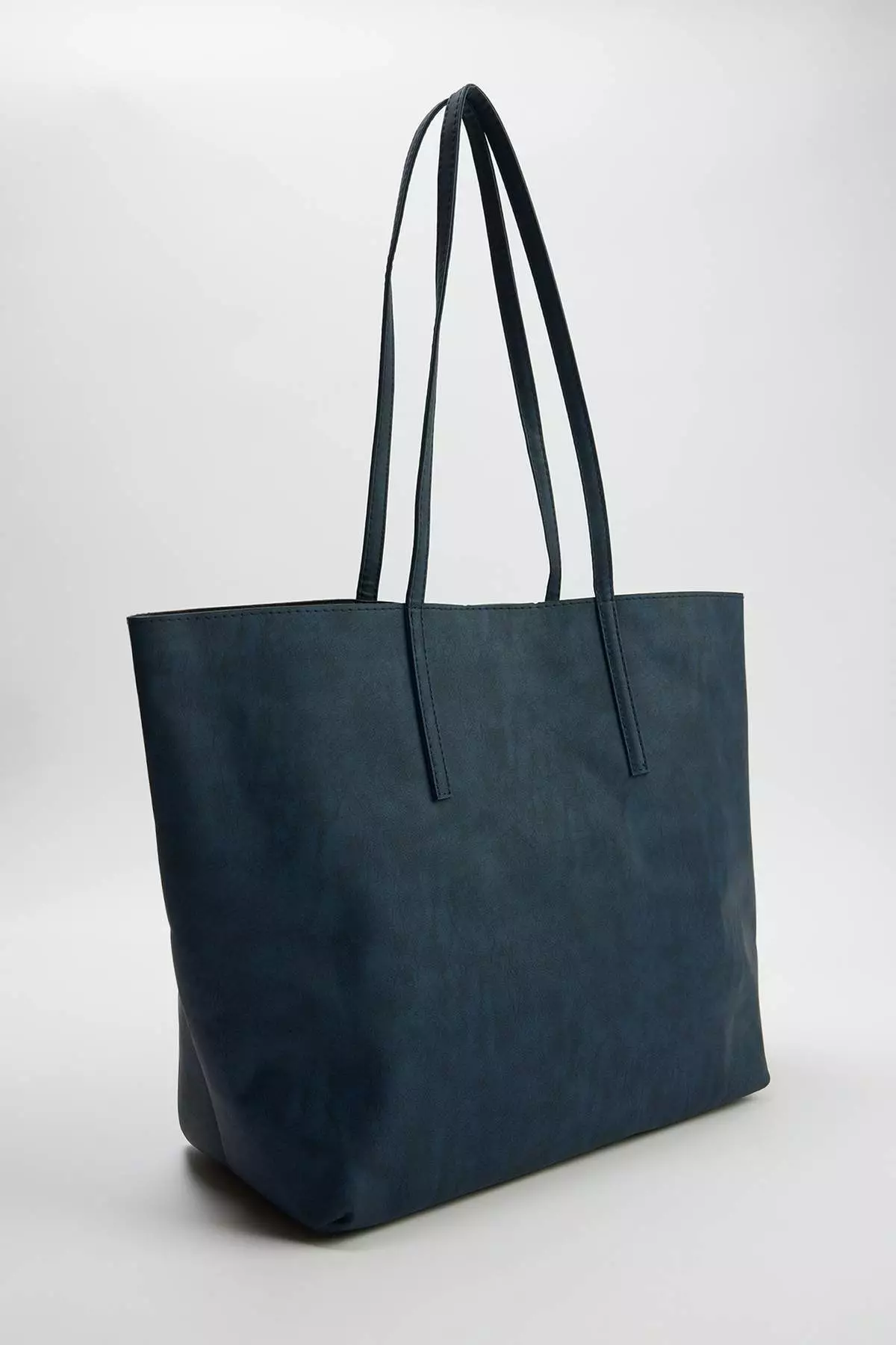 Navy Blue Women'S Maxi Size Shoulder Bag With Computer Bag/Pouch Takss26Oc00031