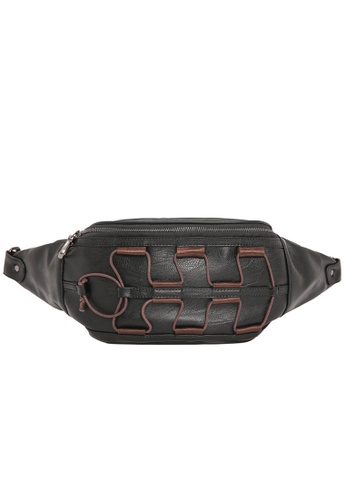 Lara black Plain Zipper Cross Body Belt Bag - Black 19F44AC3A73A84GS_1