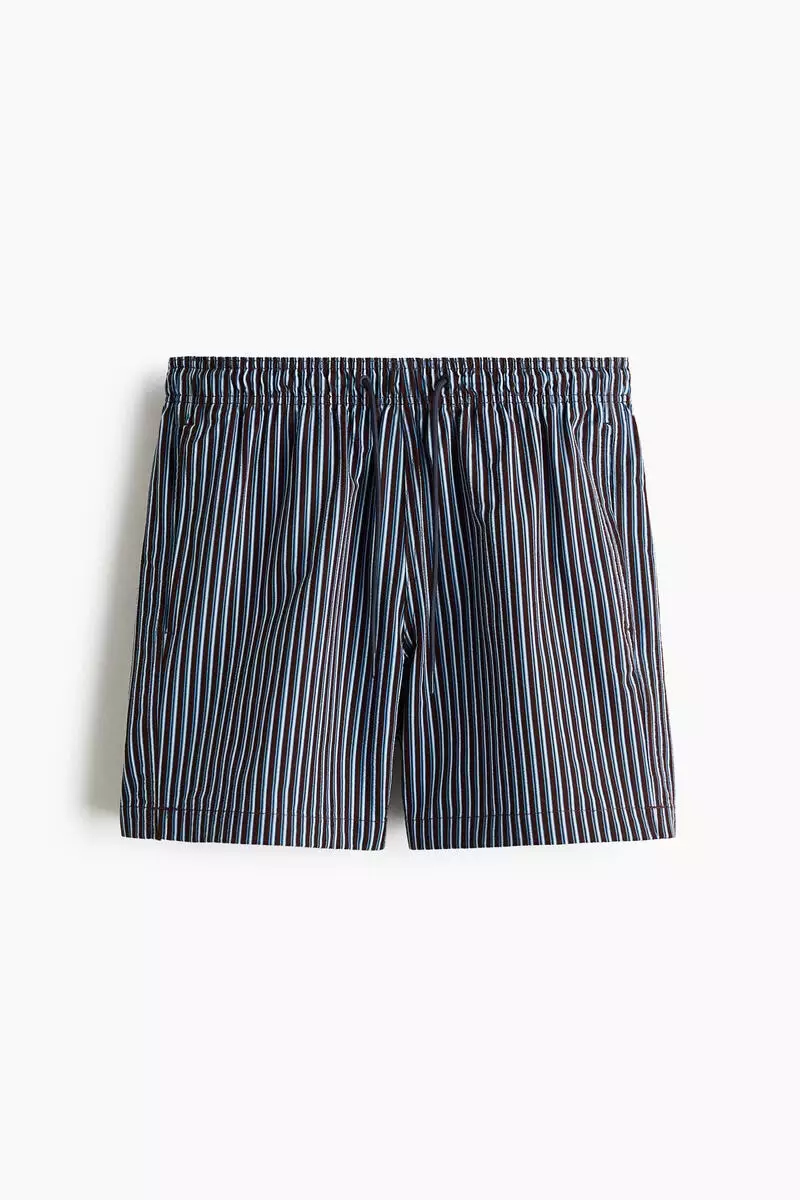 Seersucker swim shorts