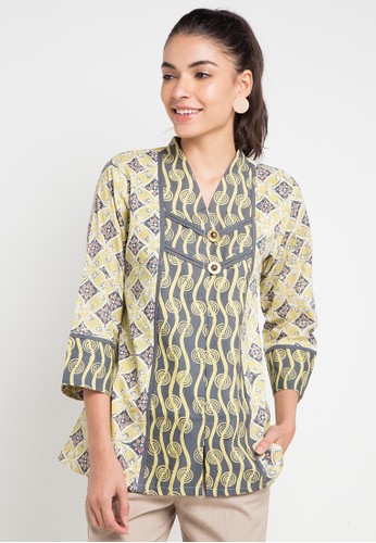 Jual Batik  Aksen Tropis Nadira Blouse  Original ZALORA  