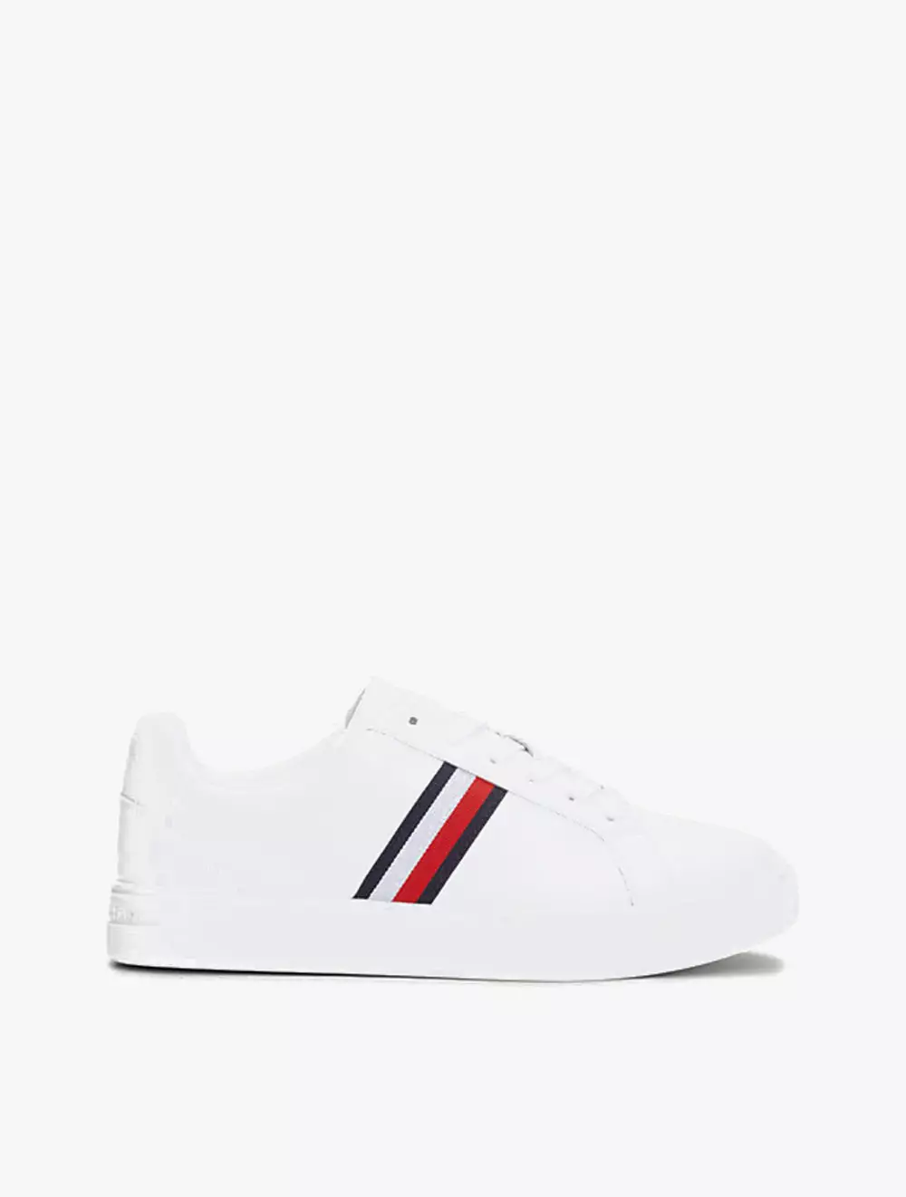 Tommy hilfiger icon stripe leather sneaker outlet