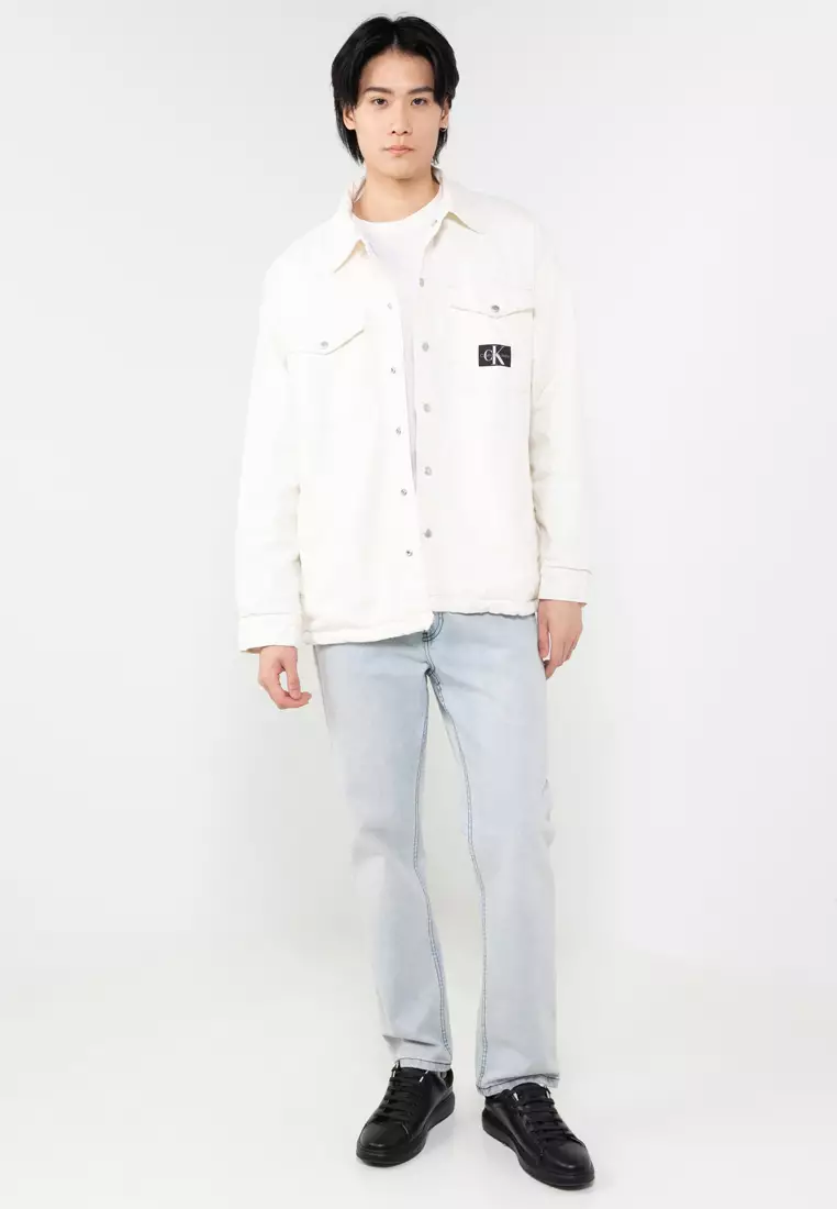 Calvin Klein Oversized Padded Denim Shirt Jacket - Calvin