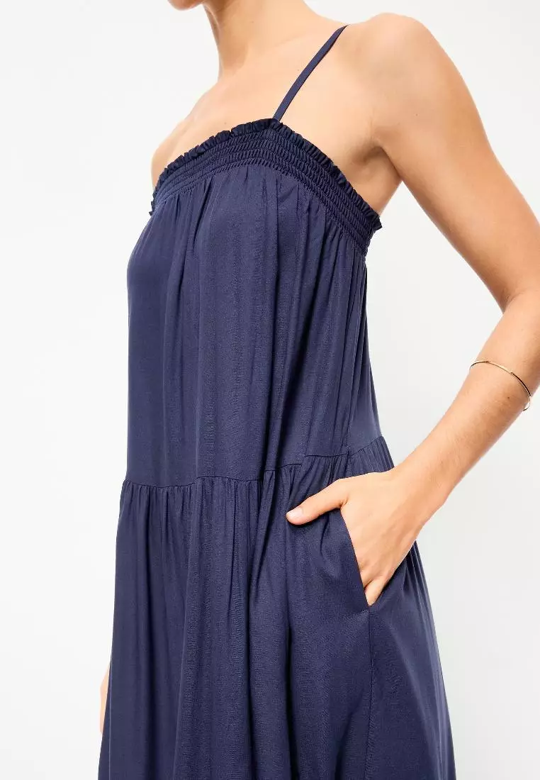 Airy Smocked Maxi Dress