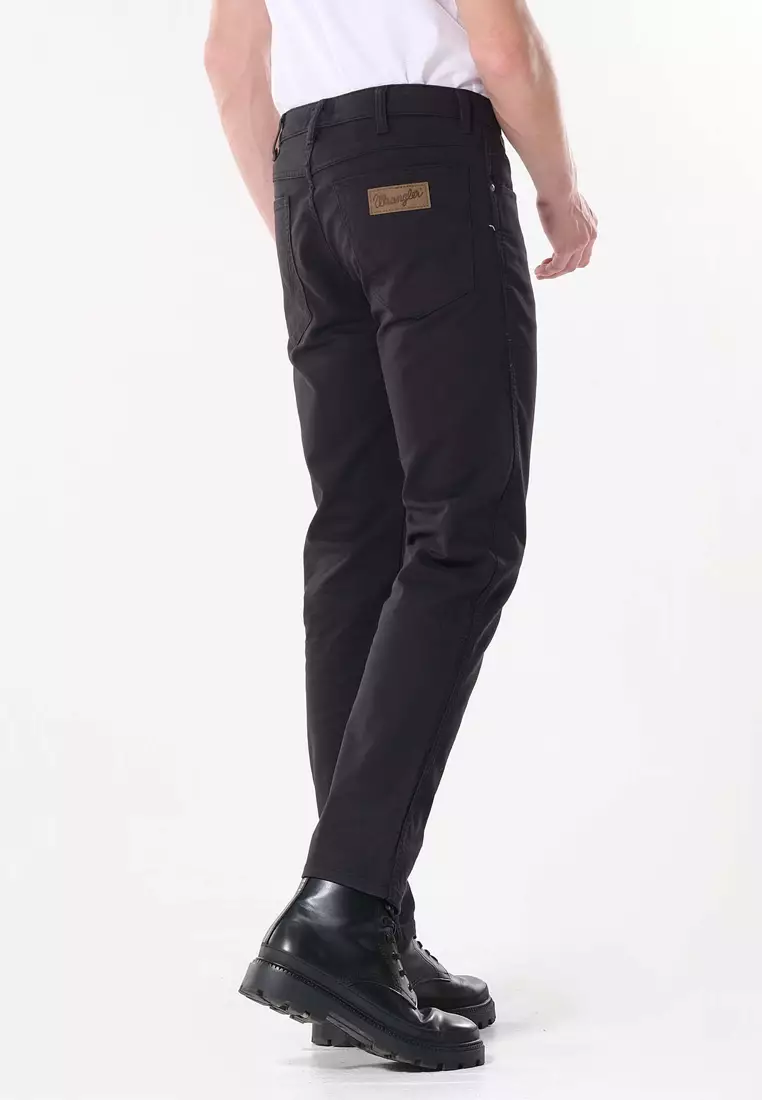 Texas Straight Colored Pants for Men in Black Color