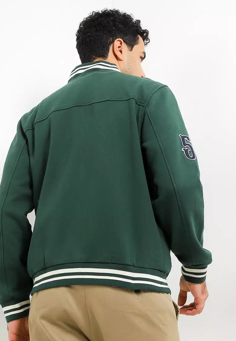 Thatcher Bomber Jacket With Patch Applique