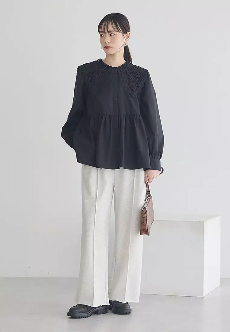 Earth Music & Ecology - Arisa Lace Collar Blouse