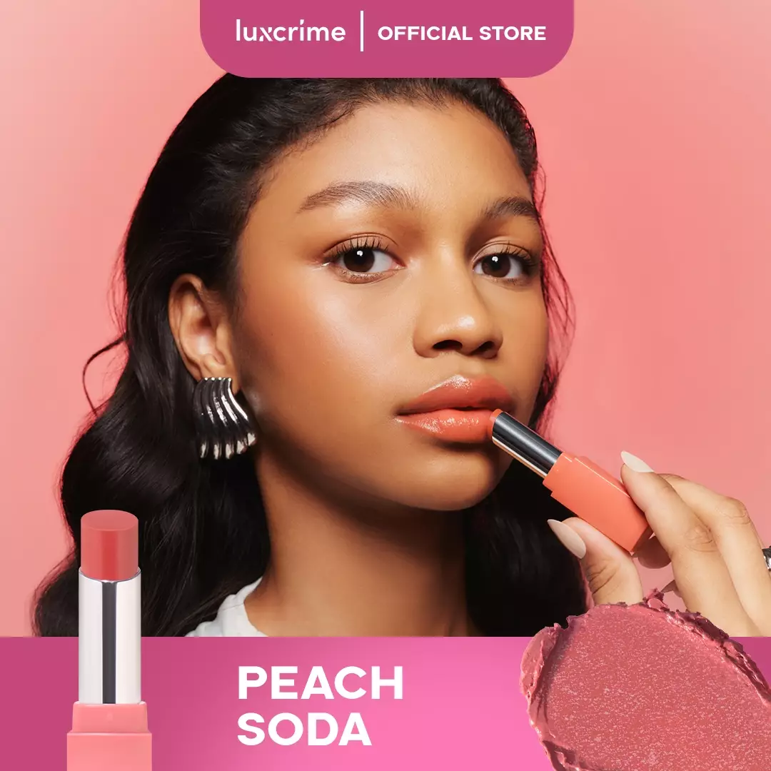 Luxcrime Glass Tinted Lip Balm - Peach Soda