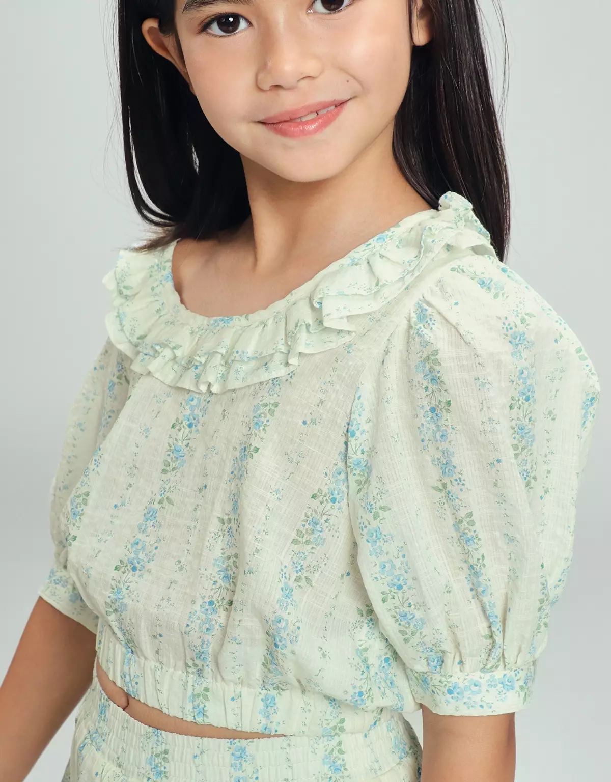 Gingersnaps Floral Grace Blouse Multicolor - Atasan Anak Perempuan (Multi)