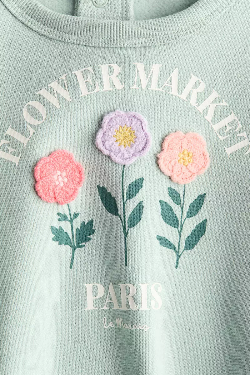Motif-detail sweatshirt