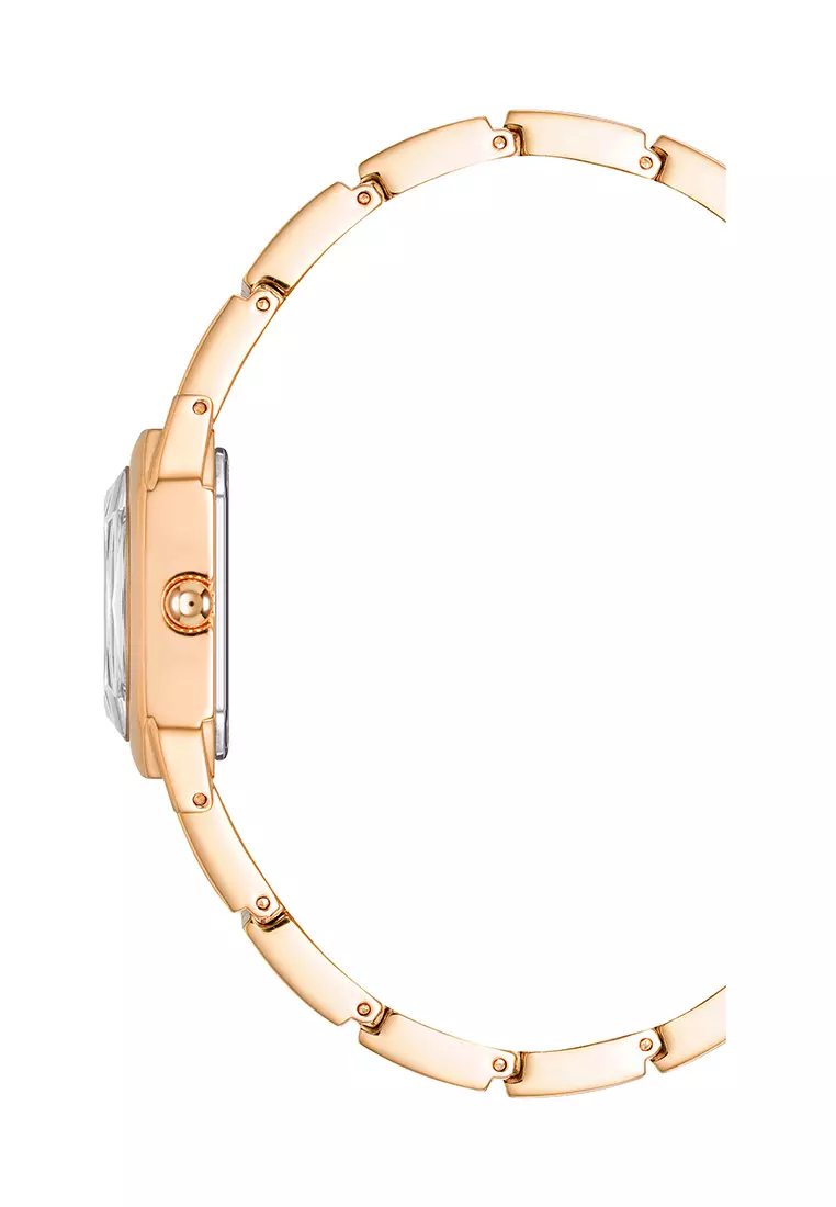 Anne klein rose deals gold watch with crystals