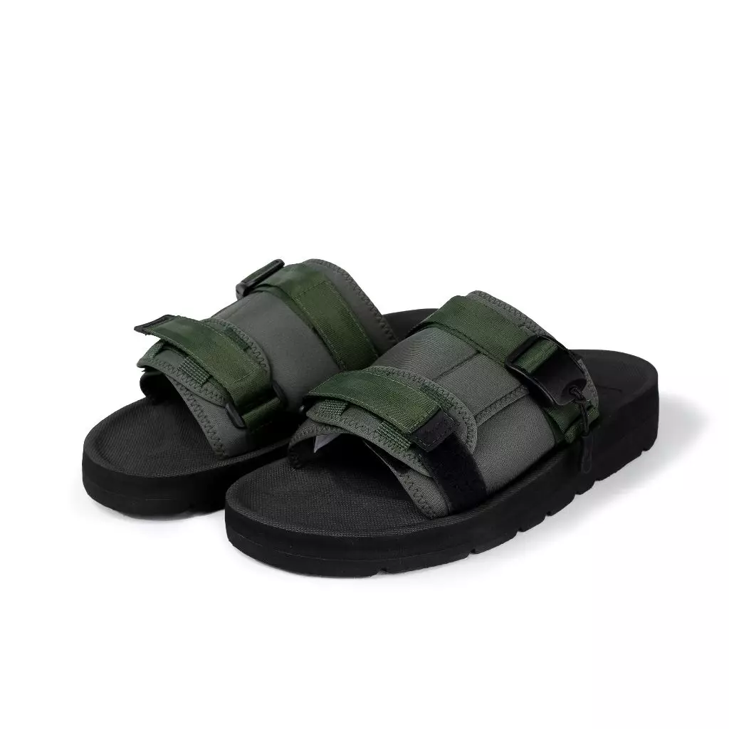 Achromo Lith Sandal Casual Slip On Green Unisex / Sandal Slide Hiking Adventure