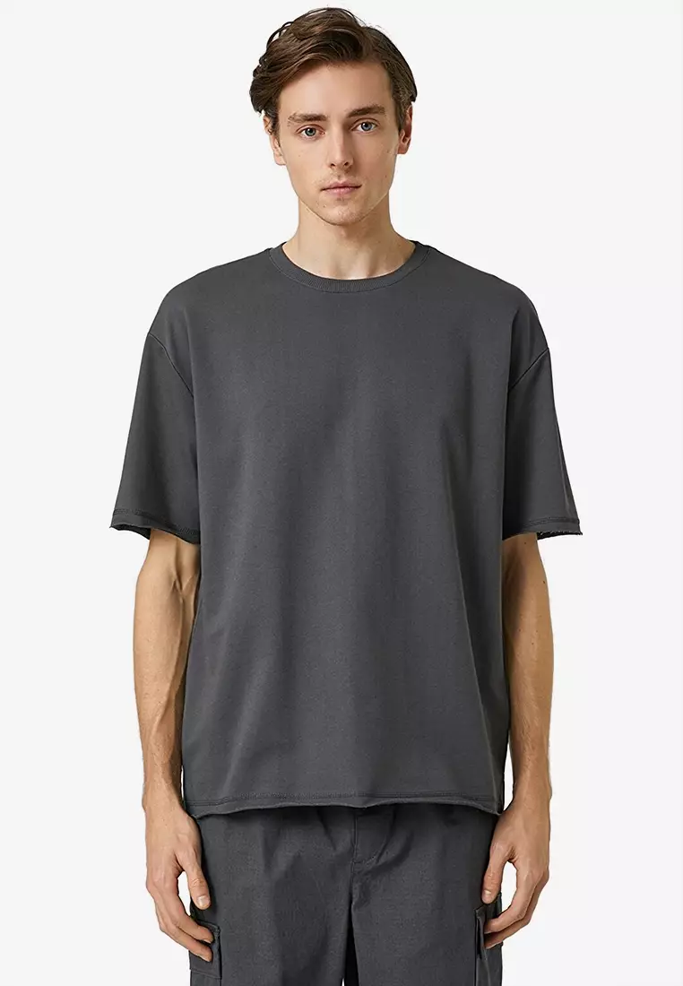 Buy KOTON Basic Oversize T-Shirt Crew Neck 2024 Online